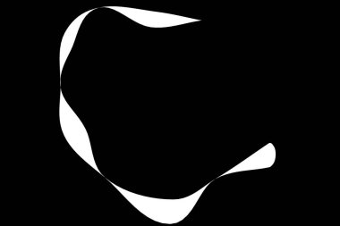 3d soyut harf çizimi çizimi