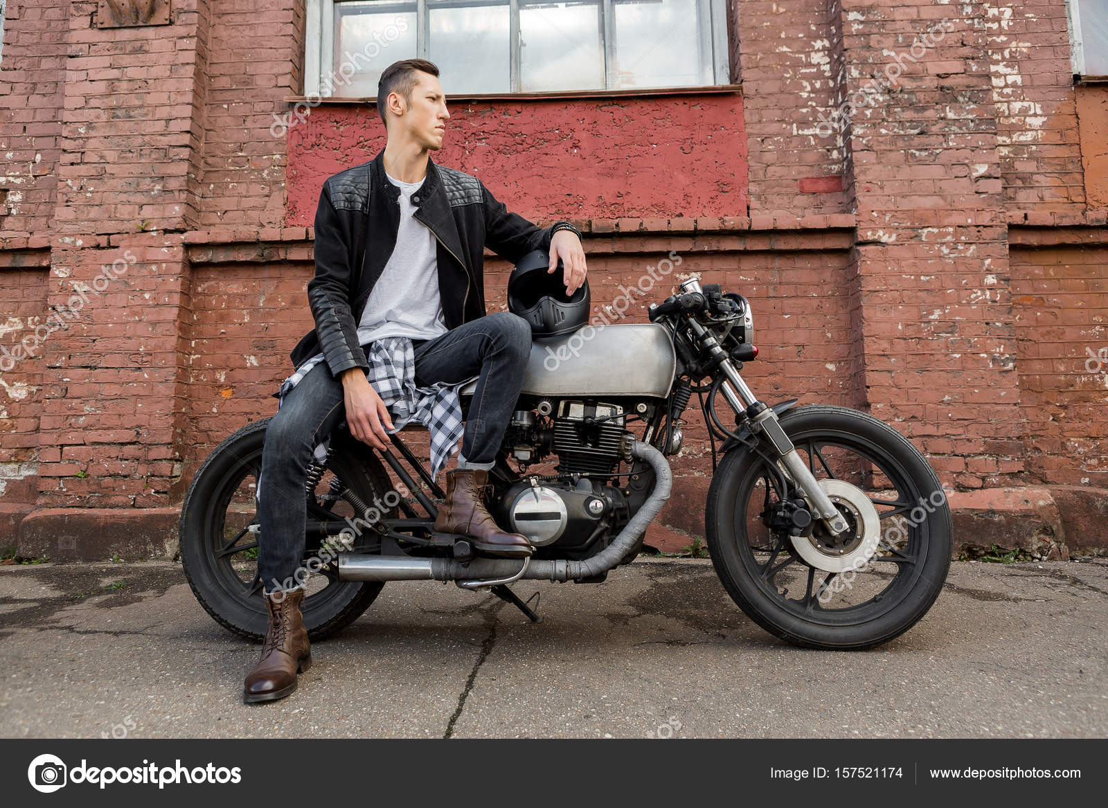bota moto custom
