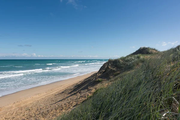 Beach kumul güneşli Coorong Milli Parkı'nda, Güney Aus