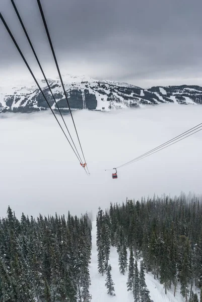 Gipfel zur Seilbahn bei Whistler, Kanada — Stockfoto