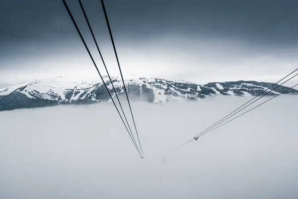 Gipfel zur Seilbahn bei Whistler, Kanada — Stockfoto