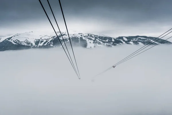 Gipfel zur Seilbahn bei Whistler, Kanada — Stockfoto