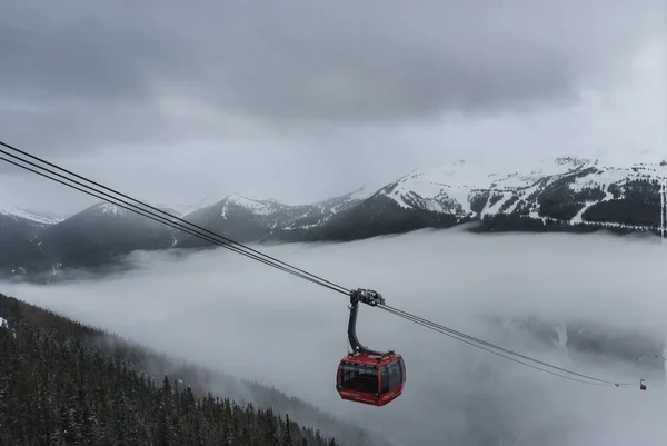 Gipfel zur Seilbahn bei Whistler, Kanada — Stockfoto