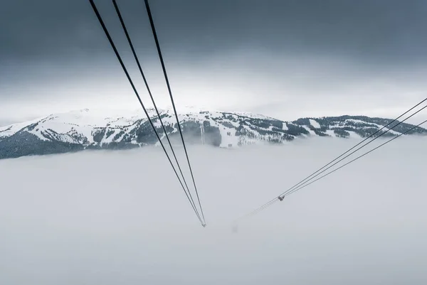 Gipfel zur Seilbahn bei Whistler, Kanada — Stockfoto