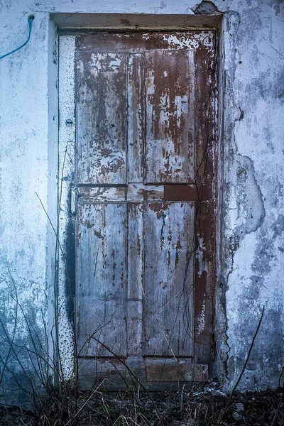 Vieille Porte Avec Texture Intéressante — Photo