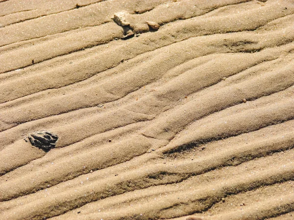Υφή Των Άμμου Στην Παραλία Κοντά Στη Θάλασσα — Φωτογραφία Αρχείου