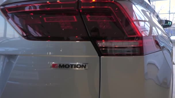 2020 Nizjnij Novgorod Ryssland Skjuter Volkswagen Motor Show Bil — Stockvideo