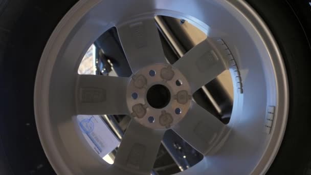 2020 Nizhny Novgorod Russia Volkswagen Car Wheel Wheel Rotation — Stockvideo