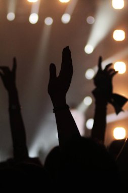 rock konseri boyuyla hayranları