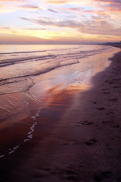 Lever de soleil sur la mer Adriatique Images De Stock Libres De Droits