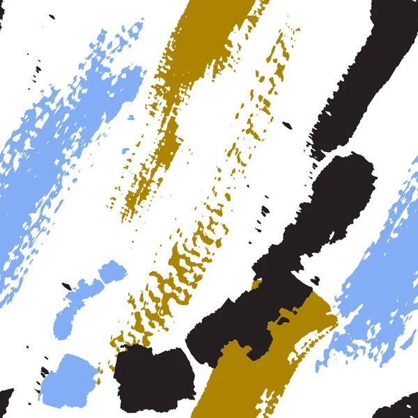 Bezešvé Vzory Křížením Linií Pruhy Bílém Pozadí Grunge Styl Kartáč — Stockový vektor