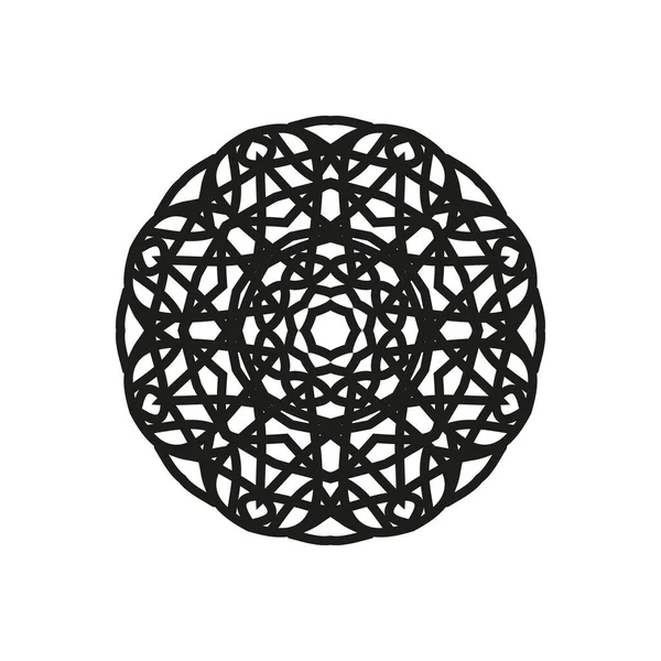 Einfache Mandala Form Vektormandala — Stockvektor