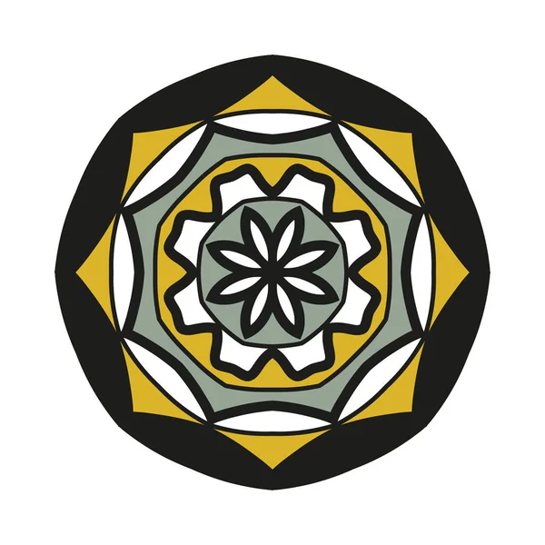 Mandala Form Vintage Dekorative Elemente Orientalisches Muster Vektorillustration — Stockvektor