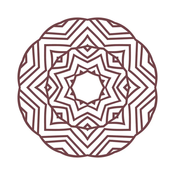 Einfache Mandala Form Vektormandala — Stockvektor