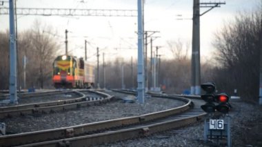 Bir iş tren manevra demiryolu ile taşır