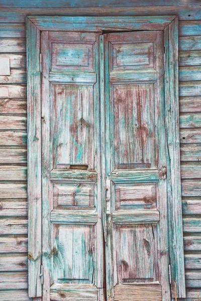 Old Door Covered Paint Texture Fading Blue Purple — Stock Photo, Image