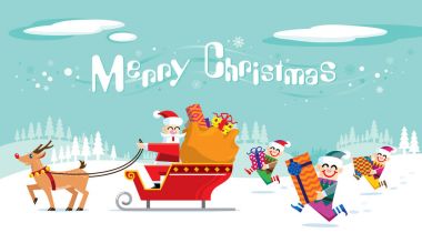 Noel Baba ve ekibi kalkışa hazır oluyor. Noel geliyor.