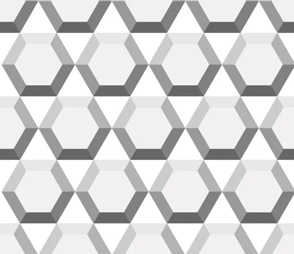 Seamless geometric pattern with hexagons — Stock Vector