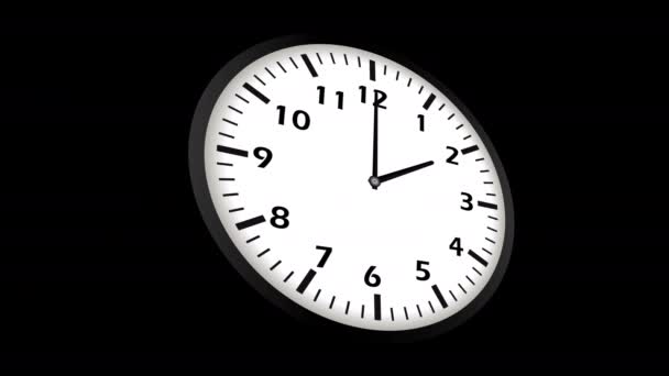 4 k Ultrahd loopable video animation av timelapse av klocka — Stockvideo