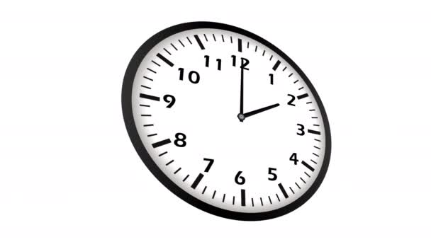 4 k Ultrahd zapętlić wideo animacji timelapse zegar — Wideo stockowe
