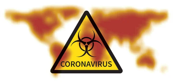 Concept van het Coronavirus 2019 ncov biologisch gevaar — Stockvector