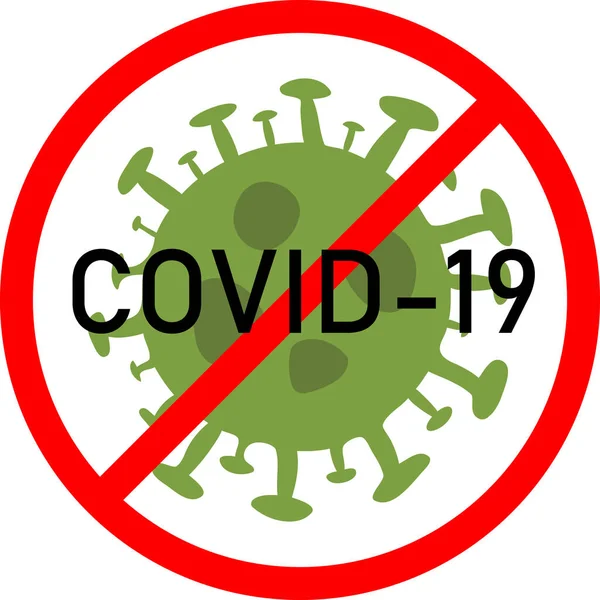 Concetto di focolaio di Novel Coronavirus covid-19 — Vettoriale Stock