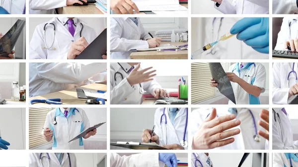 Medische arts in verschillende situaties — Stockfoto