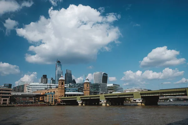 Big cloud over City of London — Stock Photo, Image