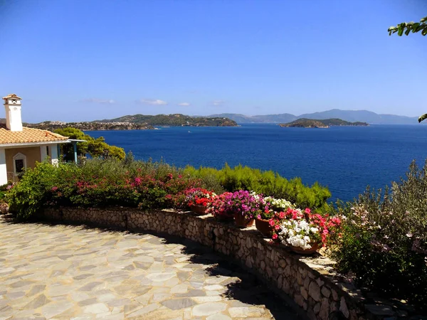 Grecia, viaggio verso l'isola di Skiathos . — Foto Stock