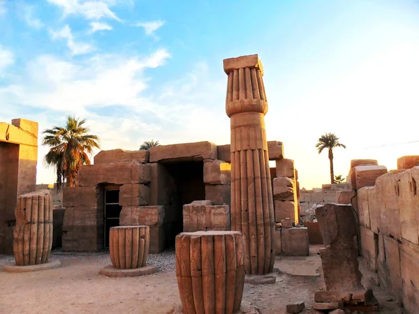 Mısır, Kuzey Afrika, Luxor Tapınağı, Karnak — Stok fotoğraf