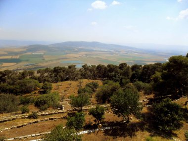 Transfiguration Mount Tabor İsrail üzerinde Kilisesi. Mount Tabor geleneksel olarak Mount, başkalaşım tanımlanır.