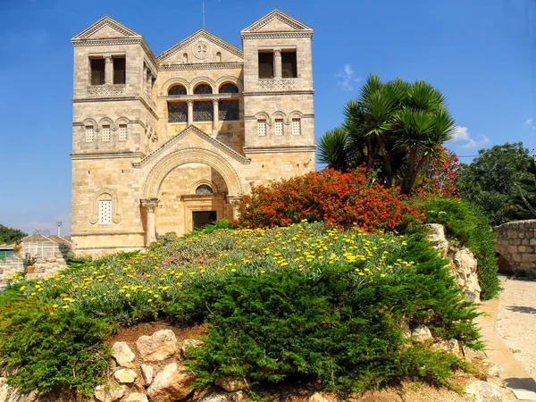 Iglesia de la Transfiguración en el Monte Tabor en Israel — Foto de Stock