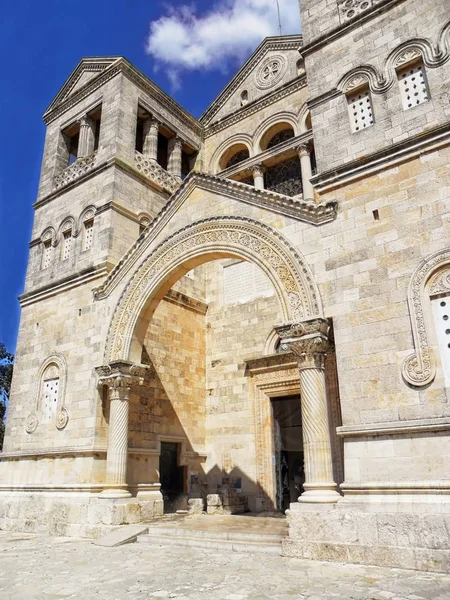 Εκκλησία της Μεταμόρφωσης του Σωτήρος στο όρος Θαβώρ στο Ισραήλ — Φωτογραφία Αρχείου