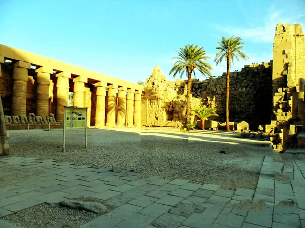 Egypten Nordafrika Temple Luxor Karnak — Stockfoto