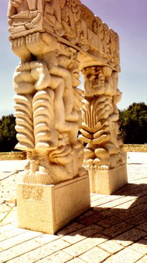 Tepe Park eski tarihi Jaffa Tel Aviv İsrail Ortadoğu inanç kapısı