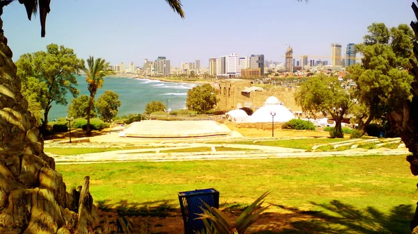 Vista Panorâmica Paisagem Tel Aviv Israel Oriente Médio — Fotografia de Stock