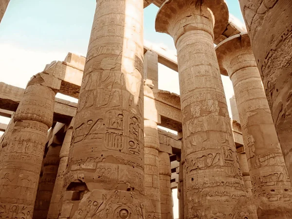 Ägypten Nordafrika Tempel Des Karnak Luxor — Stockfoto