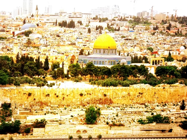 Israel Jerusalem Middle East Aqsa Mosque Built Structure Church — Stock Photo, Image