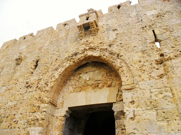 Israel Jerusalem Middle East Built Structure Old City Damascus Gate — Stock Photo, Image