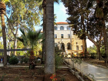 Tiberias, kutluluk Mount, İsrail, vaaz güzel manzarasına Dağı üzerinde