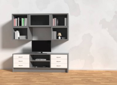 Tv kabine 3D render 