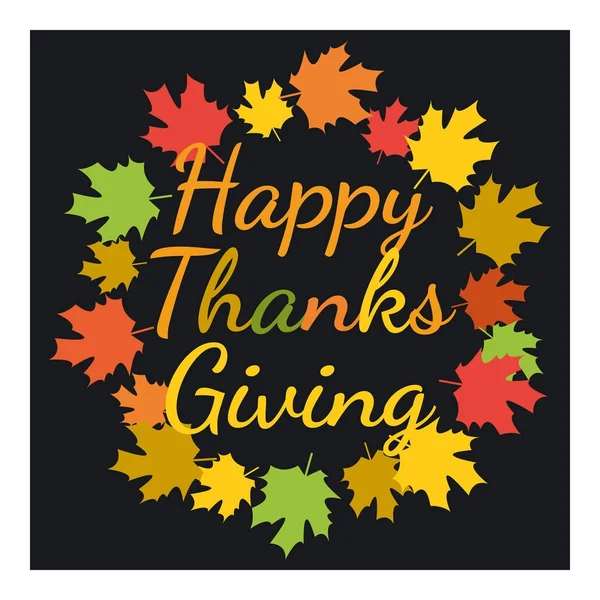 Mutlu şükran günleri. Bir arka plan üzerinde tebrik kartı. 