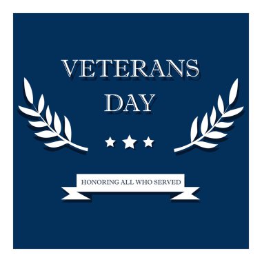 Gün kıdemli ABD afiş, vektör çizim, düz metin