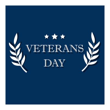 Gün kıdemli ABD afiş, vektör çizim, düz metin