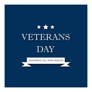 Gün kıdemli ABD afiş, vektör çizim, düz metin