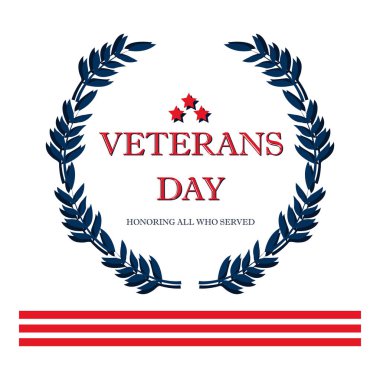 Gün kıdemli ABD afiş, vektör çizim, düz metin