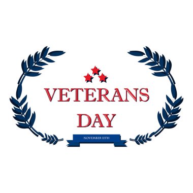 Gün kıdemli ABD afiş, vektör çizim, düz metin