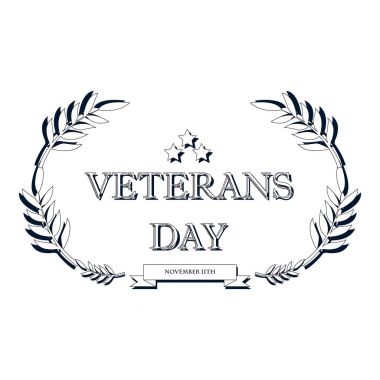 Gün kıdemli ABD afiş, vektör çizim, düz metin