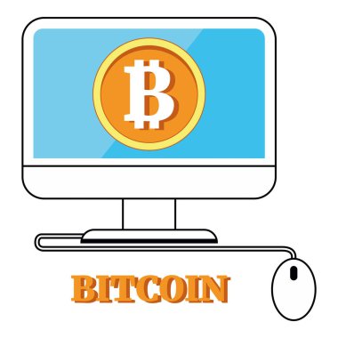 Vektör bitcoin grafik arka plan üzerinde ayarlayın. Bitcoin hype kavramı vektör çizim metin için boş alan ile