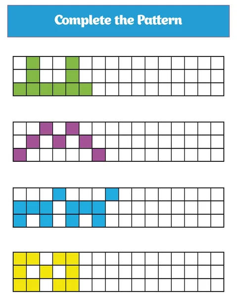 学龄前儿童的教育逻辑游戏。矢量插图 — 图库矢量图片